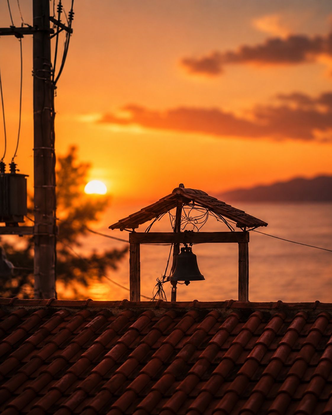 Sunset bell over the gulf